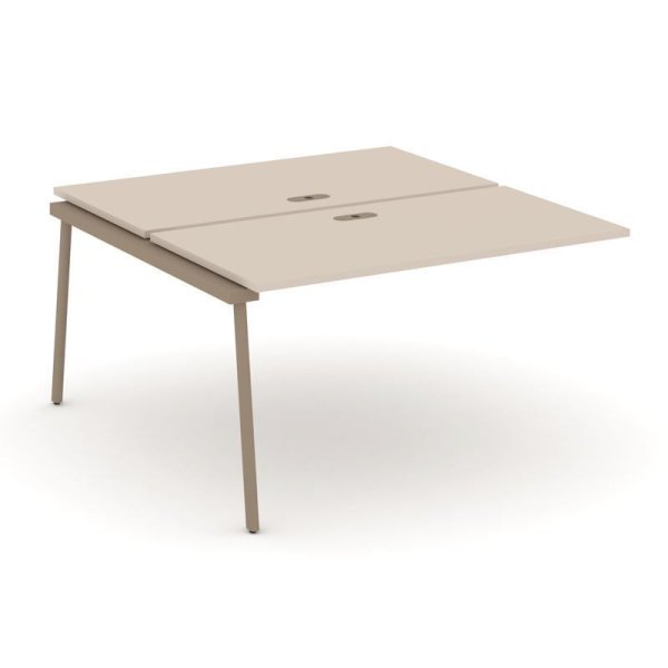 Двойной наборный элемент рабочей станциии ES.2.NRS-3-LP (1380х1500х750) (Капучино/Металл Латте)