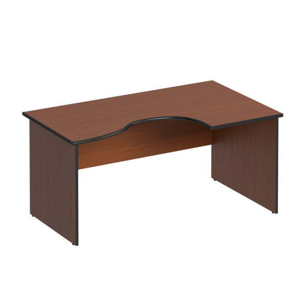 Стол письменный эргономичный правый Дин-Р ДР 109 1600x980x750 (Французский орех)