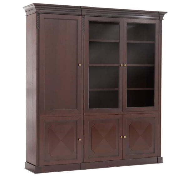 Шкаф комбинированный 2 двери L216 106 503.510/601.602 WAL 2156х500х2340 (Орех Танганьика)