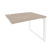 Стол-приставка на О-образном м/к к опорным элементам Onix O.MO-SPR-1.8 980x800x750 (Тиквуд Светлый/Белый Металл)