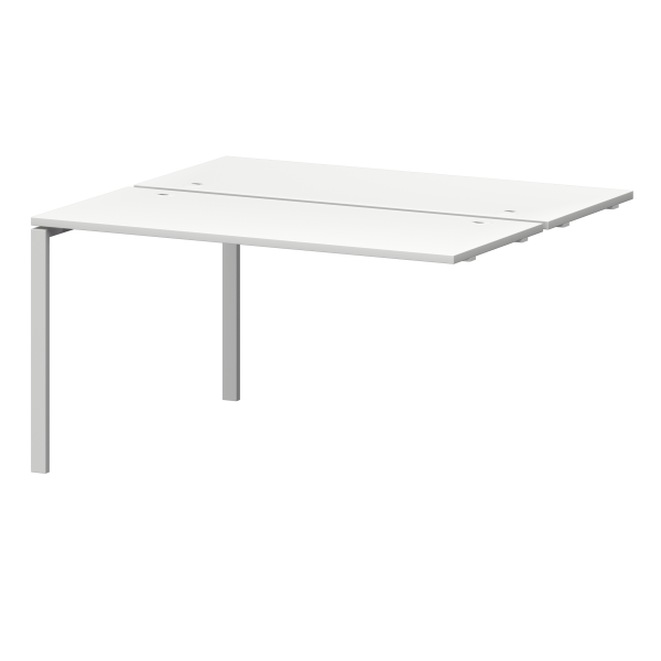 Модуль двойной универсальный на металлокаркасе Смарт СМС2-П-12К.120Э.Пр25 1200x1236x750 (Белый/Белый)