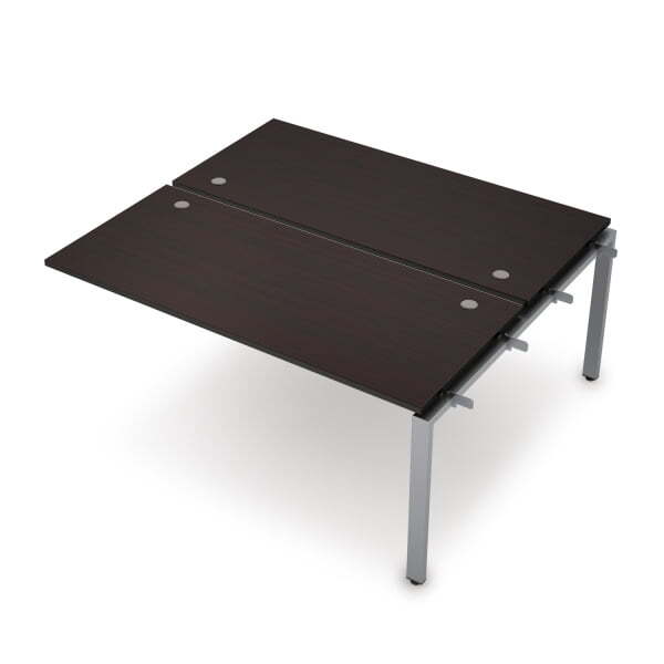 6МБС.6277 Бенч-система на 2 рабочих места, средний модуль (1000x1435x750) (Венге/Алюминий матовый)