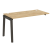 Наборный элемент рабочей станции на деревянных опорах Onix Wood OW.1.NRS-3.7 1380x720x750 (Тиквуд Светлый/Дуб Темный)