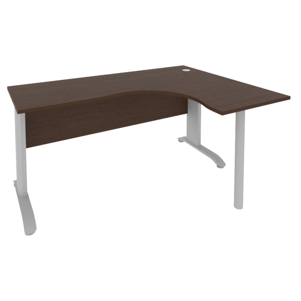 Стол криволинейный правый Riva ПЛ.СА-4 Пр 1600x1200x750 (Венге/Металлик)