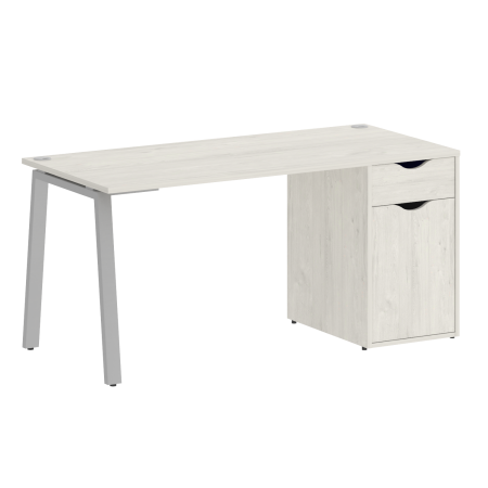 Стол письменный VR.SP-3-158.1.A 1580x720x750 (Дуб Наварра/Серый Металл)