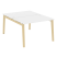 Рабочая станция на деревянных опорах Onix Wood OW.D.RS-2.2.8 1180x1635x750 (Тиквуд Светлый/Дуб Темный)