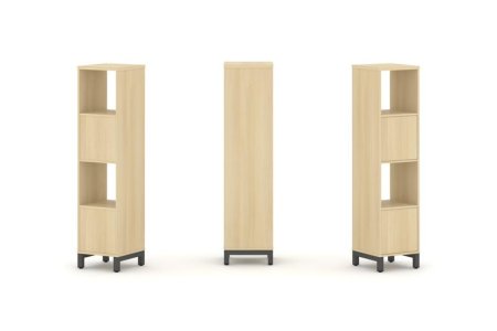 Набор стеллажа 1 сторонний, 4 яруса SN.NS-411 (387х400х1615) (Акация Лорка/Металл Антрацит)