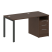 Рабочая станция с опорной тумбой Metal System Style БП.РС-СТП-1.1 1412x720x750 (Дуб Наварра/Серый металл)