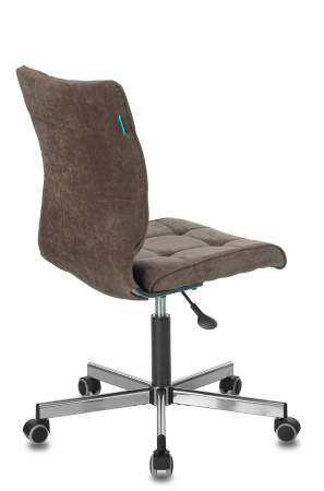 Кресло Бюрократ CH-330M/LT-10 без подлокотников темно-коричневый крестовина металл (Компьютерное кресло CH-330M темно-коричневый)