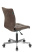 Кресло Бюрократ CH-330M/LT-10 без подлокотников темно-коричневый крестовина металл (Компьютерное кресло CH-330M темно-коричневый)