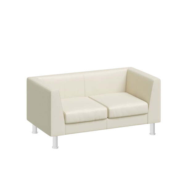 EVA Диван 2-местный (БЕЖЕВЫЙ/КОЖА)