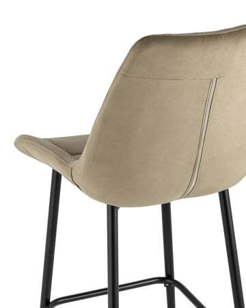Стул барный Флекс велюр капучино (Стул барный Флекс капучино)