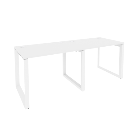 Рабочая станция на О-образном м/к Onix O.MO-RS-2.1.7 1960x720x750 (Белый Бриллиант/Белый Металл)