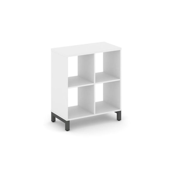 Каркас стеллажа 2 яруса SN.KS-220 (754х400х881) (Белый/Металл Антрацит)