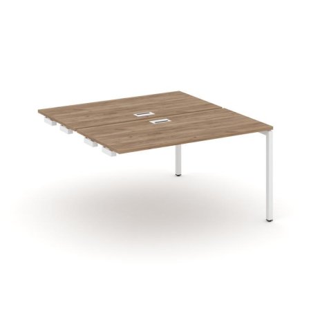 Стол-приставка к опорным элементам SN-4P.DPRS-014 (1580х1432х750) (Дуб Табак/Металл Белый)