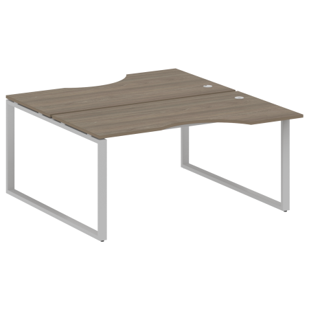Рабочая станция криволинейная Metal System Style БО.РАС-СА-2.1 1600x1835x750 (Вяз/Серый металл)