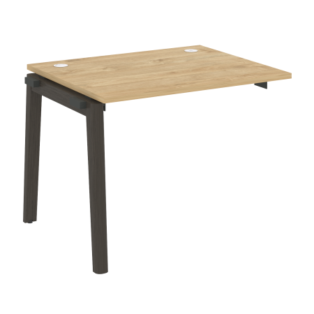 Наборный элемент рабочей станции на деревянных опорах Onix Wood OW.1.NRS-1.8 980x800x750 (Тиквуд Светлый/Дуб Темный)