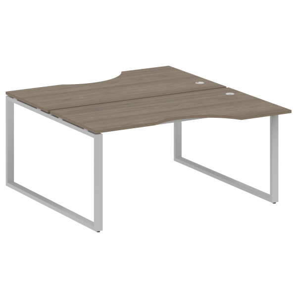 Рабочая станция криволинейная Metal System Style БО.РАС-СА-2.1 1600x1835x750 (Вяз/Серый металл)