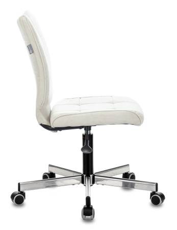Кресло CH-330M молочный Velvet 20 крестов. металл хром (Молочный)