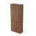 2Ш.005.5 Шкаф для документов высокий закрытый 790x370x1960 (Дуб)