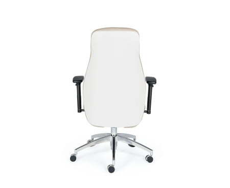 Мальта / хром крестовина / черные подлокотники / бежевая ткань (Бежевый)