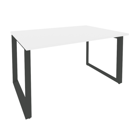 Стол переговорный Onix O.MO-PRG-1.3 1380x980x750 (Белый Бриллиант/Черный металл)