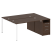 Рабочая станция с опорной тумбой Metal System Style БП.РС-СТП-2.3 1812x1475x750 (Дуб Наварра/Серый металл)