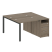 Рабочая станция с опорной тумбой Metal System Style БП.РС-СТП-2.1 1412x1475x750 (Дуб Наварра/Серый металл)