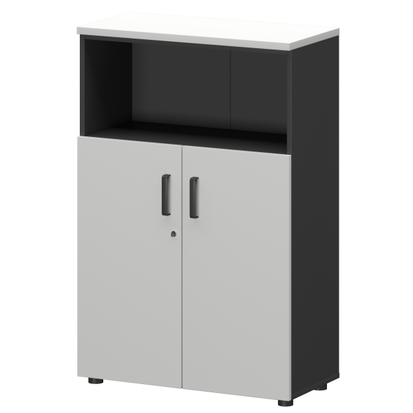 Шкаф Смарт СМШ-38Д2 Тип2 792x380x1214 (Графит/Белый)