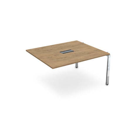 Средний модуль Бенч-системы для переговорных столов Gloss НСПС-П.926 1200x1200x750 (TeakwoodХром)