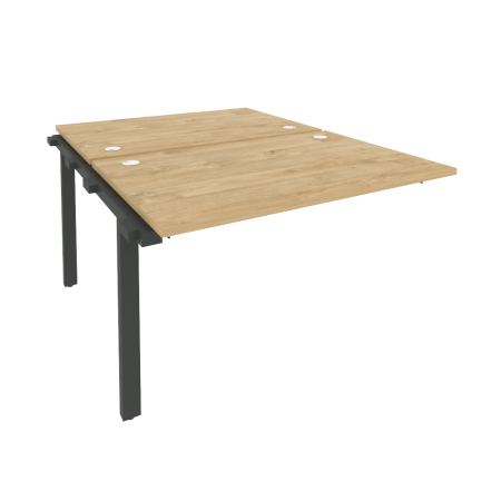 Наборный элемент рабочей станции на м/к Onix O.M-2.NRS-2.8 1180x1635x750 (Тиквуд Светлый/Черный металл)