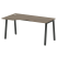 Стол криволинейный левый Metal System Style БА.СА-1 Л 1600x900x750 (Дуб Наварра/Серый металл)