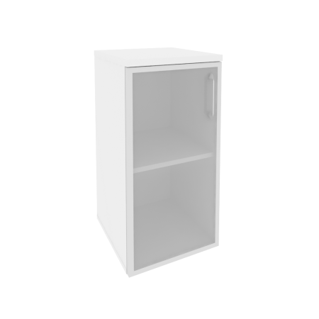 Шкаф низкий узкий левый Onix O.SU-3.2RL 400x420x823 (Белый Бриллиант)