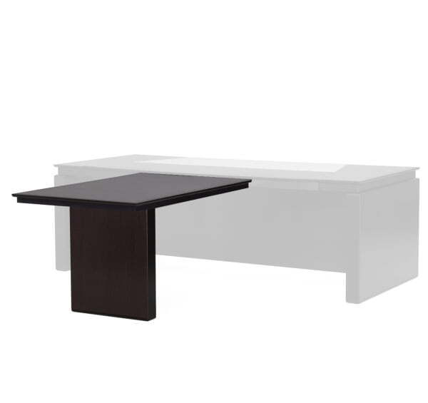 Брифинг-приставка для закругленного стола EA02 1300х840х750 (Венге)