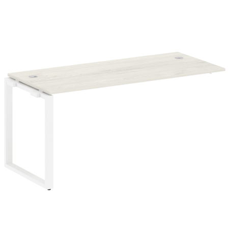 Проходной наборный элемент рабочей станции Metal System Style БО.ПРС-СП-1.4 1600x720x750 (Дуб Наварра/Белый металл)