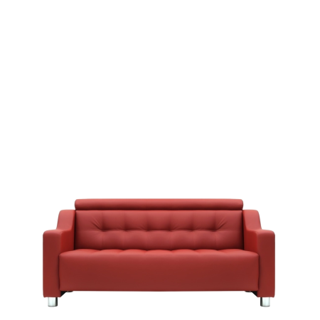 Диван офисный Неаполь (А-04) 2-х местный (Красный)