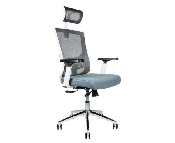 Гарда SL / белый пластик / серая сетка / серая сидушка (Серый)