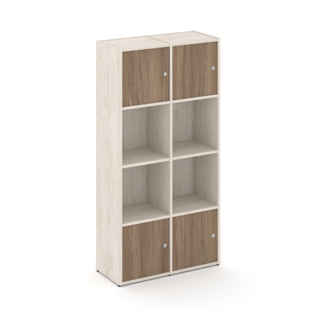 Стеллаж Locker Plus LK.K-005 798x350x1593 (Денвер Светлый | Дуб Аризона)