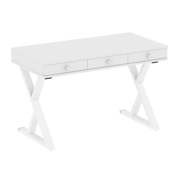 Компьютерный стол VR.SP-1-118M 1180x600x750 (Белый/Белый Металл)