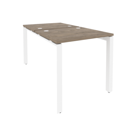 Рабочая станция на П-образном м/к Onix O.MP-D.RS-2.0.7 780x1475x750 (Тиквуд Темный/Белый Металл)