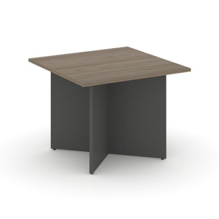 Стол переговорный квадратный SN-D.SPRG-003 (980х980х750) (Вяз Благородный/Антрацит)