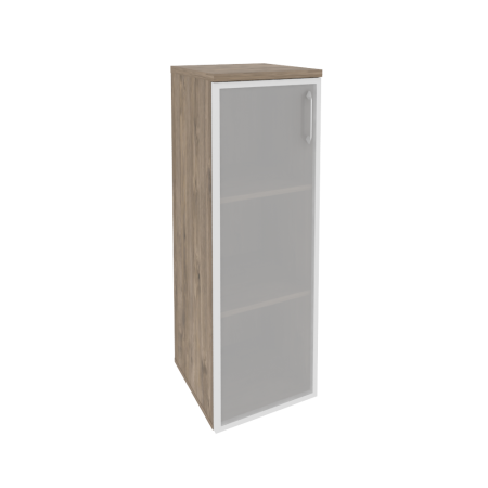 Шкаф средний узкий левый Onix O.SU-2.4RL 400x420x1207 (Тиквуд Темный)