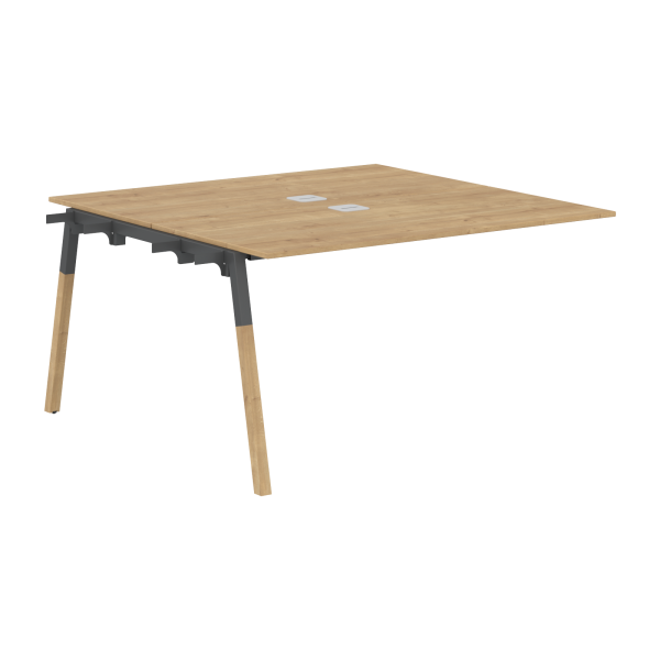 Элемент раб.станции Forta FIWST 1313 1380x733x1370 (Дуб Гамильтон/Черный графит)