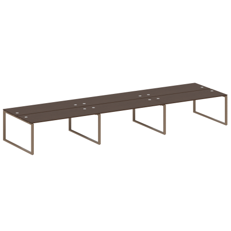 Рабочая станция Metal System Style БО.СМ-6.5 5400x1475x750 (Венге Цаво/Мокко металл)