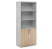 Шкаф белый открытый H195 800х440х1950 (Дуб Светлый)