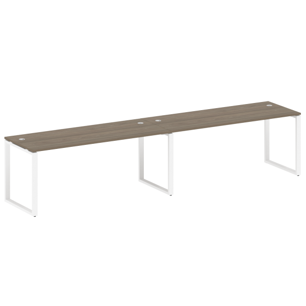 Рабочая станция Metal System Style БО.СМ-2.5 3600x720x750 (Вяз/Белый металл)