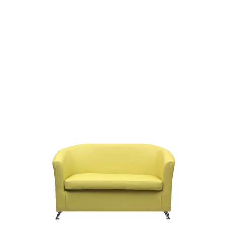 Диван офисный Коломбо (С-100) 2-х местный (Желтый)