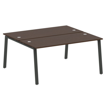 Рабочая станция Metal System Style БА.РАС-СП-2.4 1600x1475x750 (Венге Цаво/Антрацит металл)