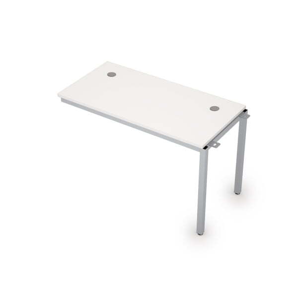 6МБС.168 Линейные бенч-системы, средний модуль (1200x600x750) (Белый/Алюминий матовый)