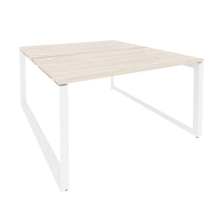 Рабочая станция на О-образном м/к Onix O.MO-D.RS-2.3.8 1380x1635x750 (Денвер Светлый/Белый Металл)